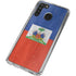 Haiti Flag Distressed Galaxy A21 Clear Case